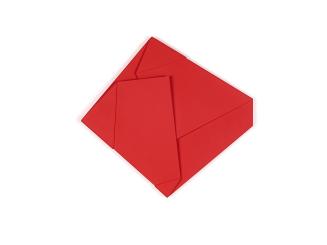 Sébastien de Ganay, Red Folded Flat 04, 2015, Aluminium, pulverbeschichtet, 67 × 72 × 7 cm, Bel ...
