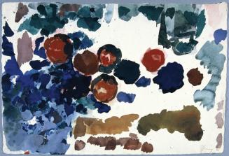 Gustav Hessing, Komposition mit Kreisen, 1960, Deckfarben auf Papier, 33 x 48,5 cm, Belvedere,  ...