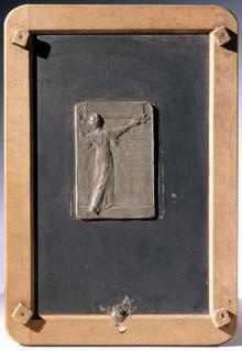 Stefan Schwartz, Verdienst-Plakette für Wilhelm August von Hartel mit weiblicher Allegorie, 190 ...