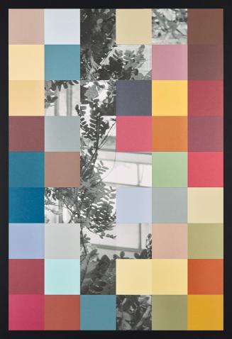 Inés Lombardi, Untitled (cut), 2015, Inkjet-Pigment-Druck und Pantone-Color-Print auf Buchleine ...