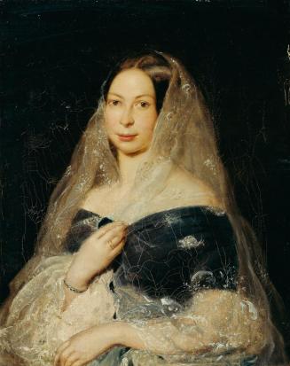 Karl von Jagemann, Damenbildnis, 1849, Öl auf Leinwand, 79 x 63 cm, Belvedere, Wien, Inv.-Nr. 5 ...