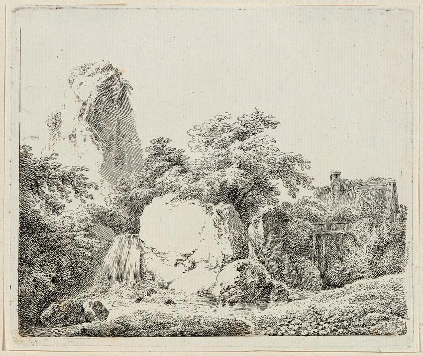 Martin von Molitor, Landschaft, Radierung, Belvedere, Wien, Inv.-Nr. 7180d