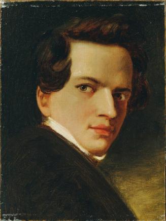 Joseph Hasslwander, Jugendbildnis Friedrich Hasslwander (1840–1914), Öl auf Leinwand, 40 x 30,3 ...