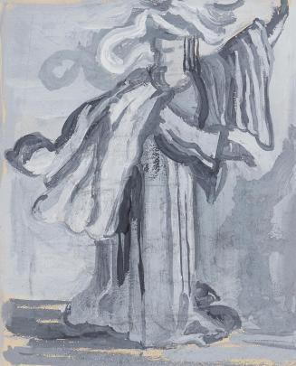 Anny Dollschein, Figur, 1935, Aquarell, 28,9 × 19,3 cm, Belvedere, Wien, Inv.-Nr. 11046/12