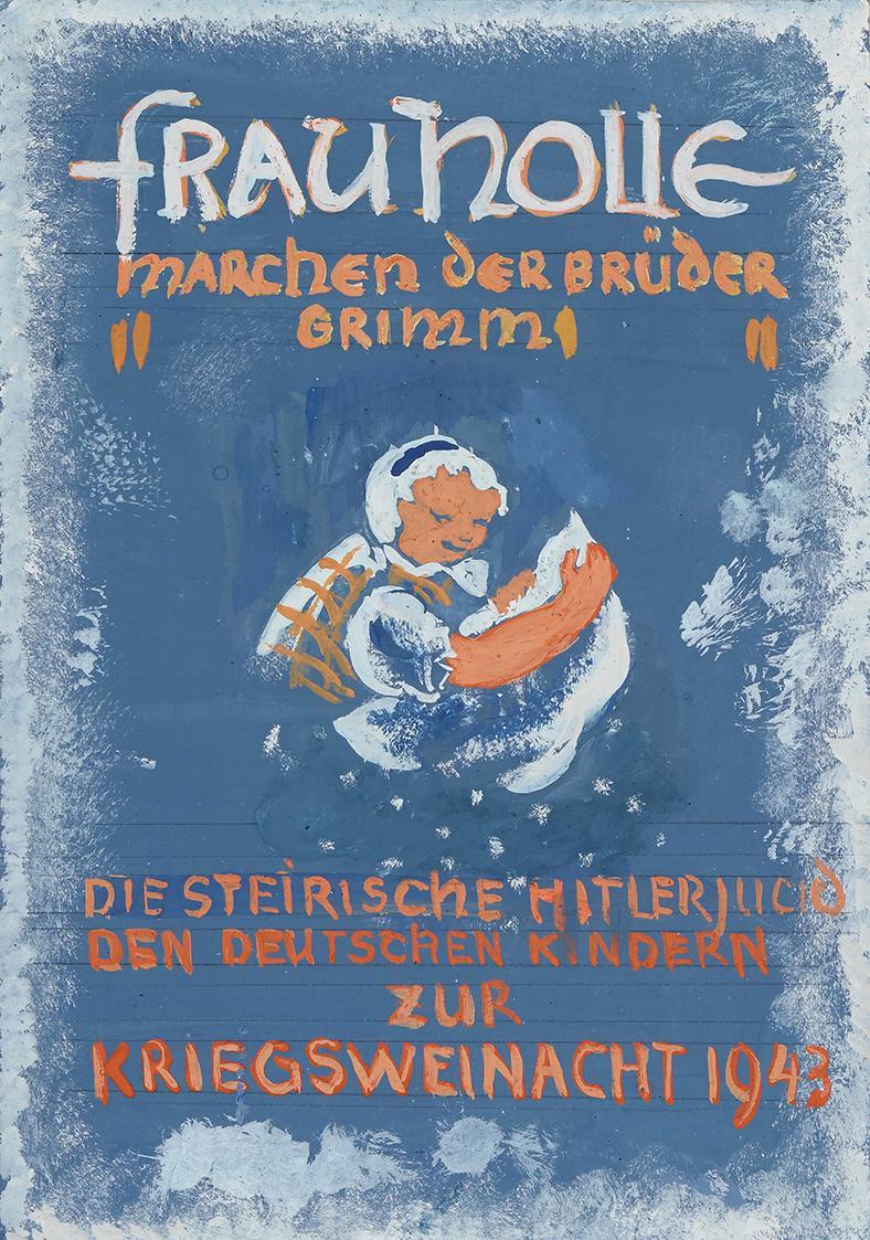 Anny Dollschein, Entwurf Titelblatt: Frau Holle, um 1943, Aquarell, 20,9 × 14,7 cm, Belvedere,  ...