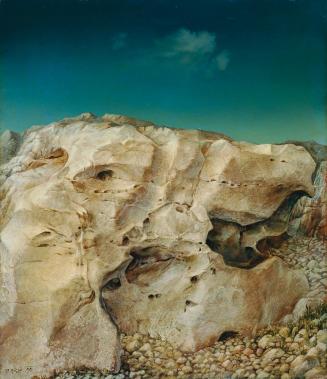 Peter Gric, Erosion, 1990, Acryl, Öl auf Hartfaserplatte, 35 x 30 cm, Belvedere, Wien, Inv.-Nr. ...