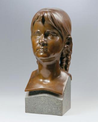 Wilhelm Gösser, Adelheid Gräfin Lanckoronska, um 1909, Bronze auf Marmorsockel, H: 32 cm, Belve ...