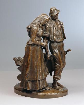 Josef Maria Grünhut, Von der Scholle vertrieben, 1900, Bronze, H: 42 cm,, Belvedere, Wien, Inv. ...