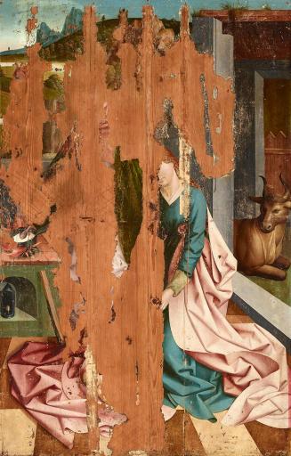 Rueland Frueauf d. Ä., Geburt Christi, um 1490/1491, Malerei auf Fichtenholz, 208,7 × 133,1 cm, ...