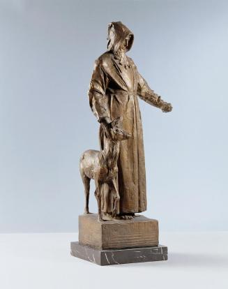 Josef Václav Myslbek, Der heilige Iwan, 1898/1899, Bronze, 69 cm, Belvedere, Wien, Inv.-Nr. 180 ...