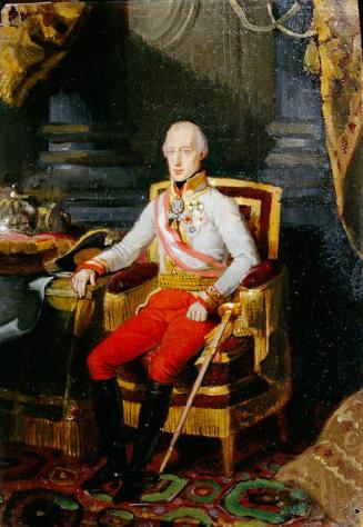 Johann Peter Krafft, Kaiser Franz I. (II.) von Österreich (1768–1835), um 1825, Öl auf Papier,  ...