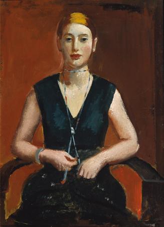 Josef Dobrowsky, Damenbildnis, 1928, Öl auf Leinwand, 103 x 75 cm, Belvedere, Wien, Inv.-Nr. 28 ...