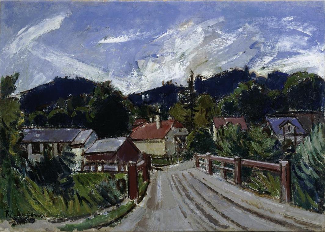 Robin Christian Andersen, Landschaft bei Aspang, 1924, Öl auf Leinwand, 63 x 88 cm, Belvedere,  ...