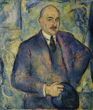 Viktor Tischler, Max Ophüls alias Max Oppenheimer, vor 1923, Öl auf Leinwand, 111 × 95,3 cm, Be ...