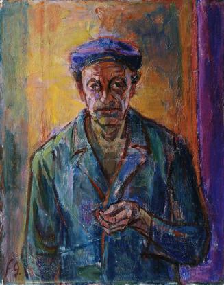 Marianne Fieglhuber-Gutscher, Mann mit Kappe, 1957, Öl auf Leinwand, 78,5 x 62 cm, Artothek des ...
